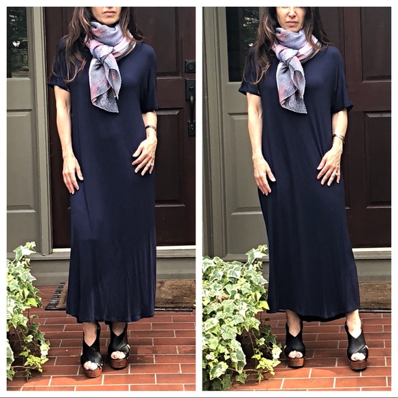 ✨SALE LAST ONE ✨Navy blue shirt sleeve dress - Picture 8 of 8